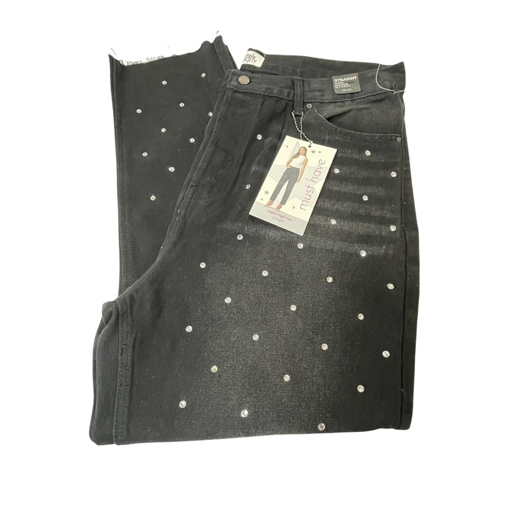 - Simple Society straight super hirise jeans size 15/32 - Picture 11 of 16
